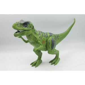 Roaring T-Rex Red Light Up Eyes Jurassic Park Tyrannosaurus Rex Dinosaur Toy